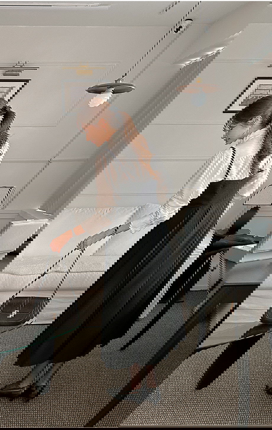 리리앤코 (끈조절) 포레스니 뷔스티에 플리츠 롱 원피스