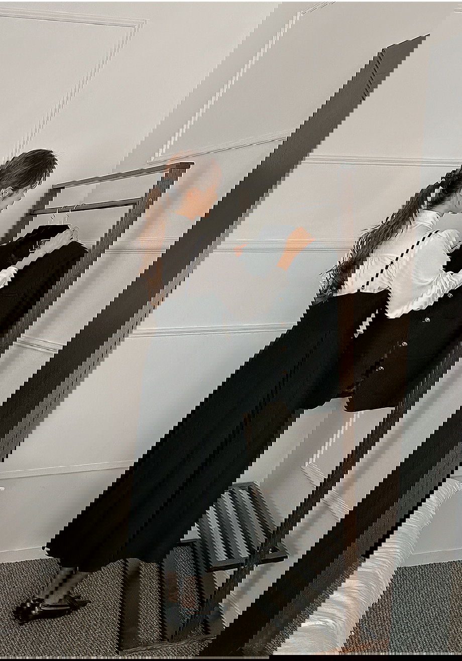 리리앤코 (끈조절) 포레스니 뷔스티에 플리츠 롱 원피스