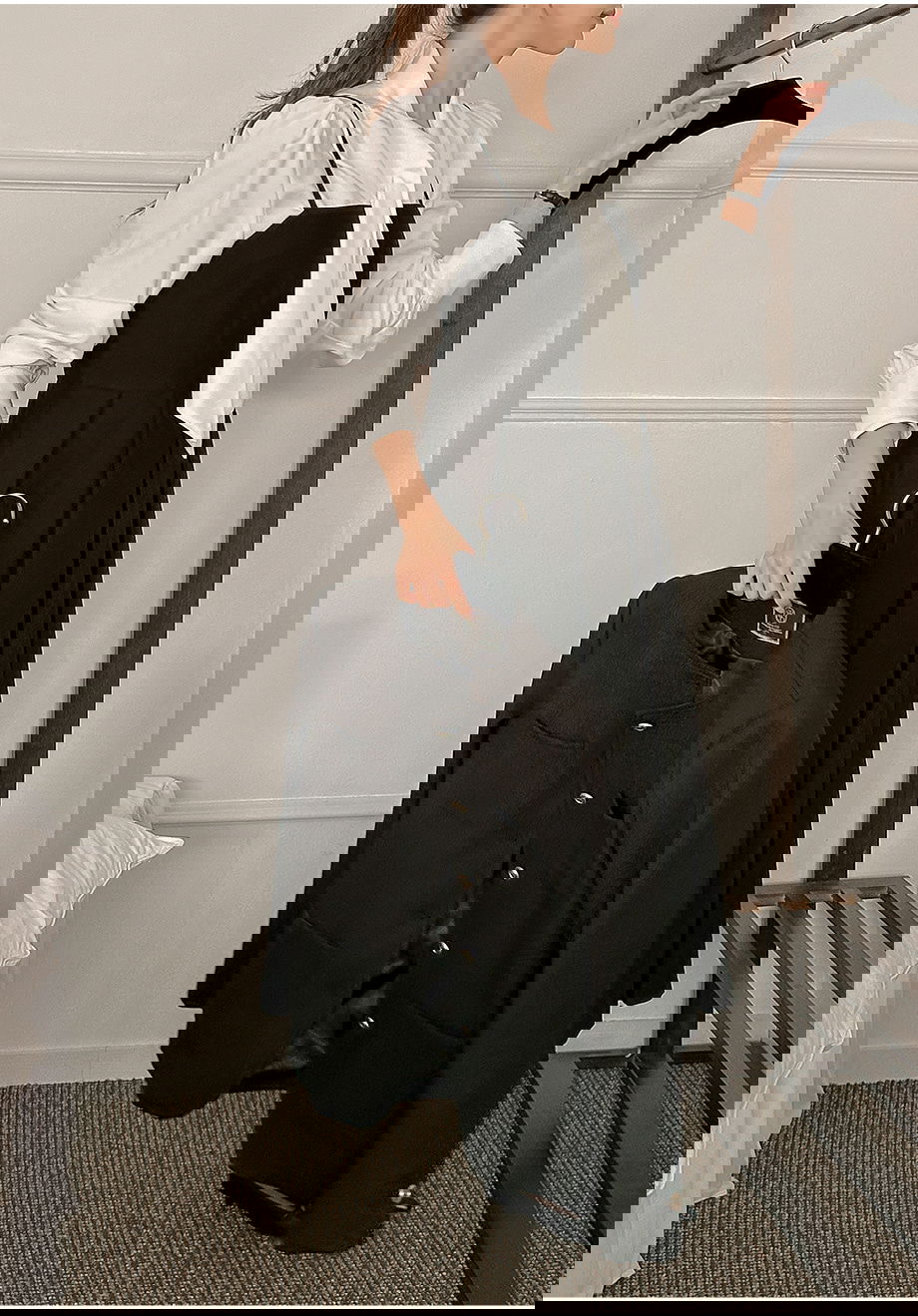 리리앤코 (끈조절) 포레스니 뷔스티에 플리츠 롱 원피스