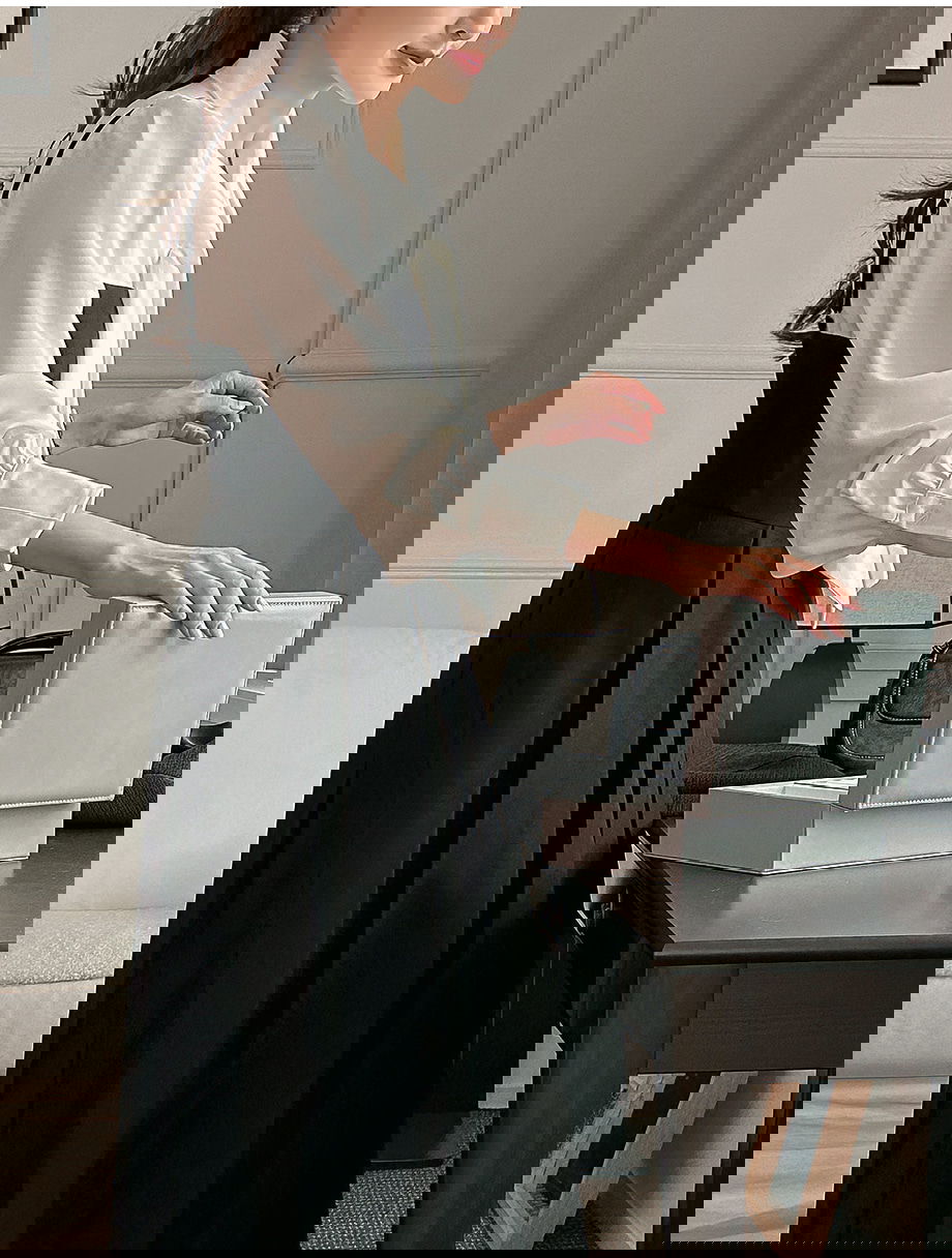 리리앤코 (끈조절) 포레스니 뷔스티에 플리츠 롱 원피스