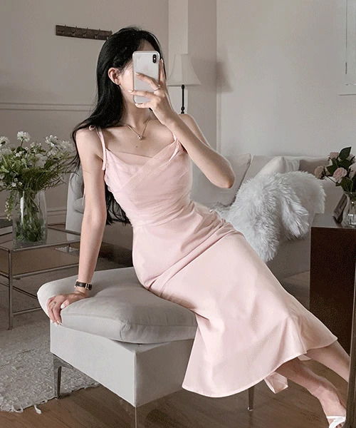 Arin Shasha Lace Flare Long Dress 连身裙