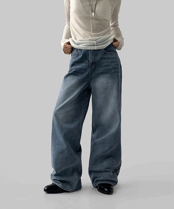 Stones Wide Denim Pants