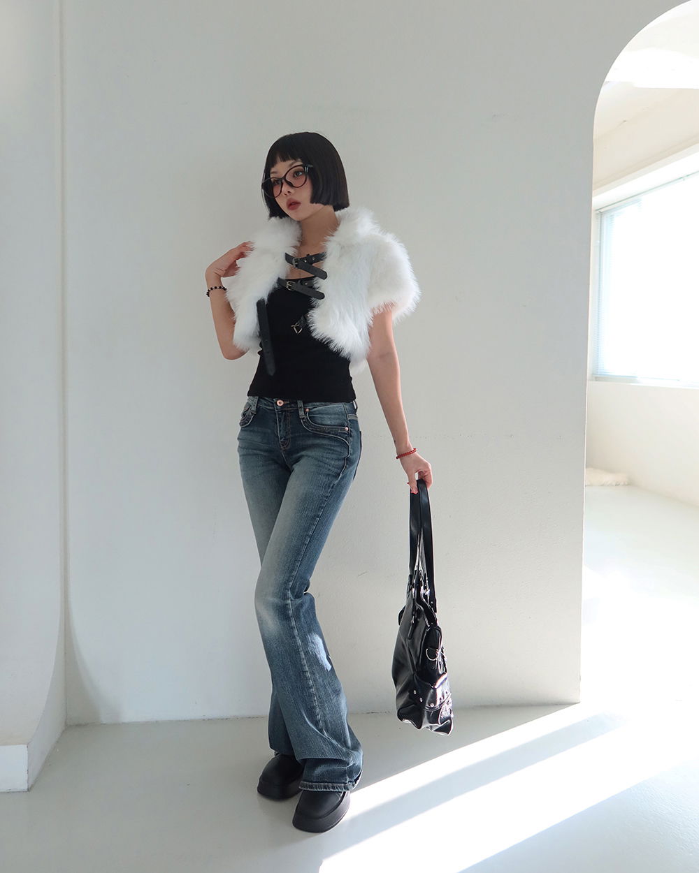 바지 모델 착용 이미지-S1L60