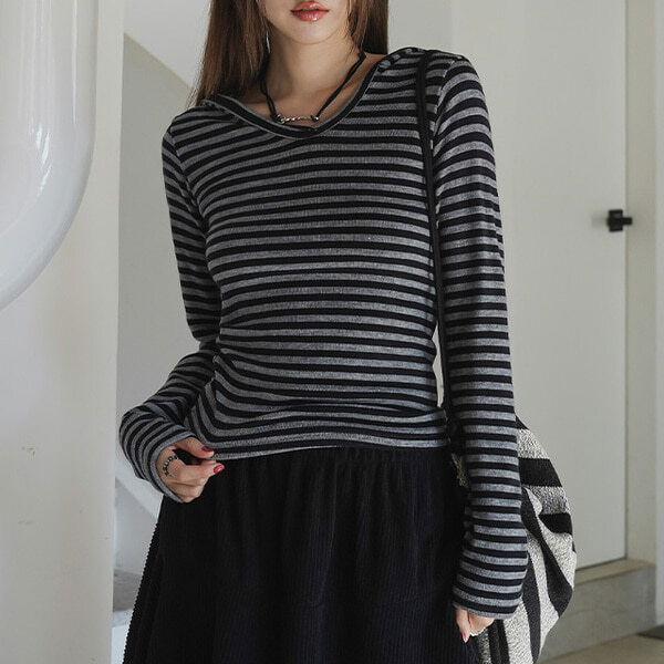 Kanshi Stripe Hoodie