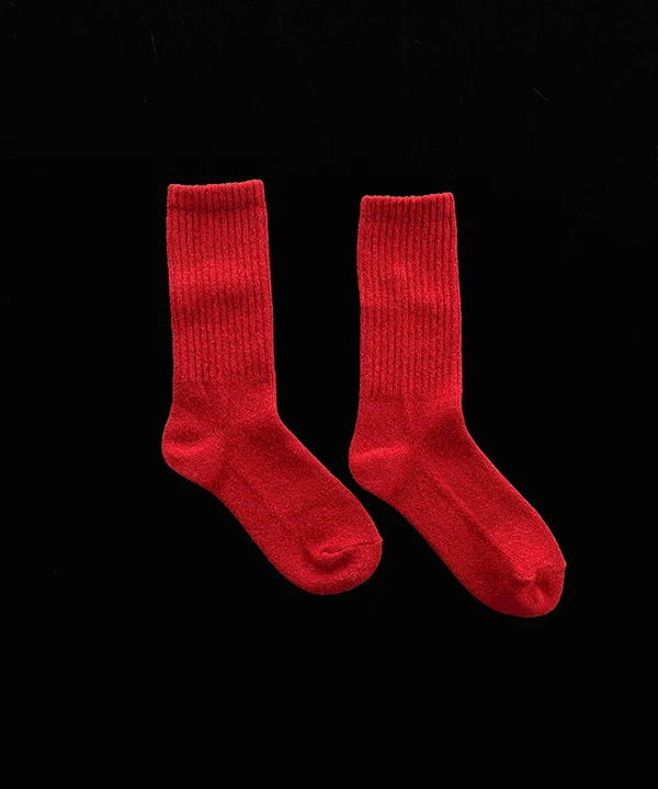 デルマインウールロングソックス