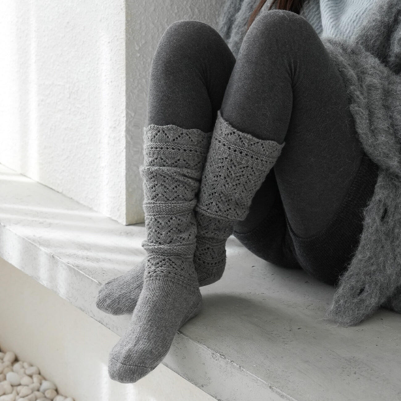 ウェービングレースソックス