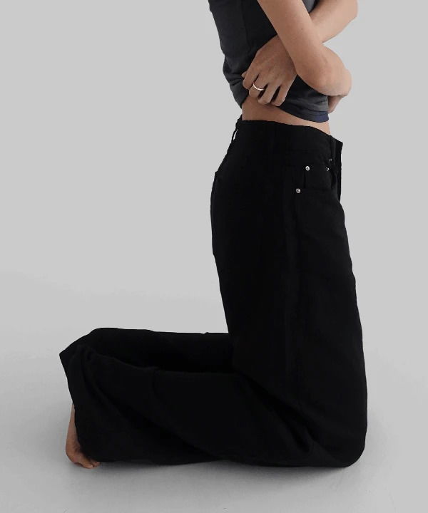 데얼즈 썸머 와이드 코튼 팬츠