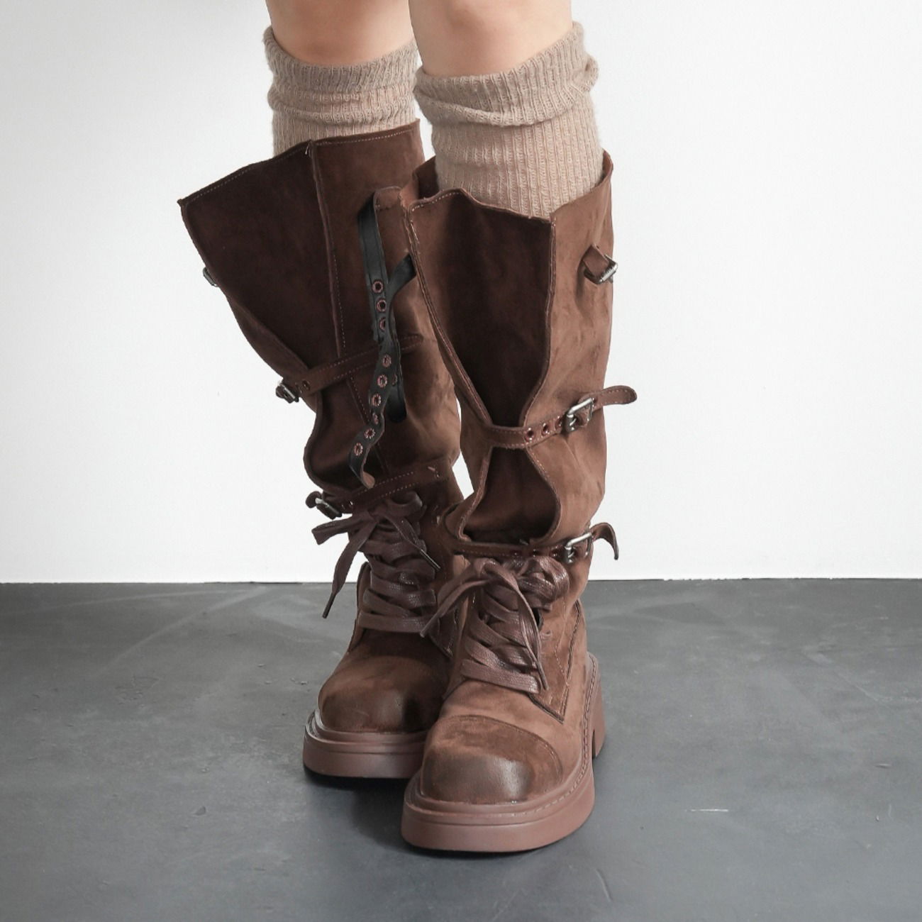 Kilan lace-up suede boots