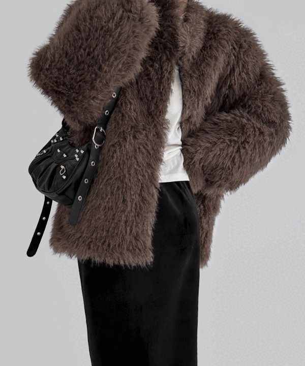 Horner overfit fur jacket 大衣