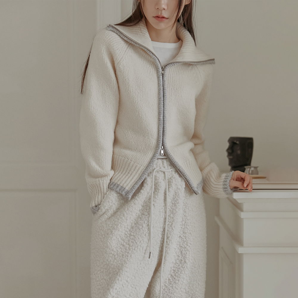 Modia 厚實雙向染色針織拉鍊