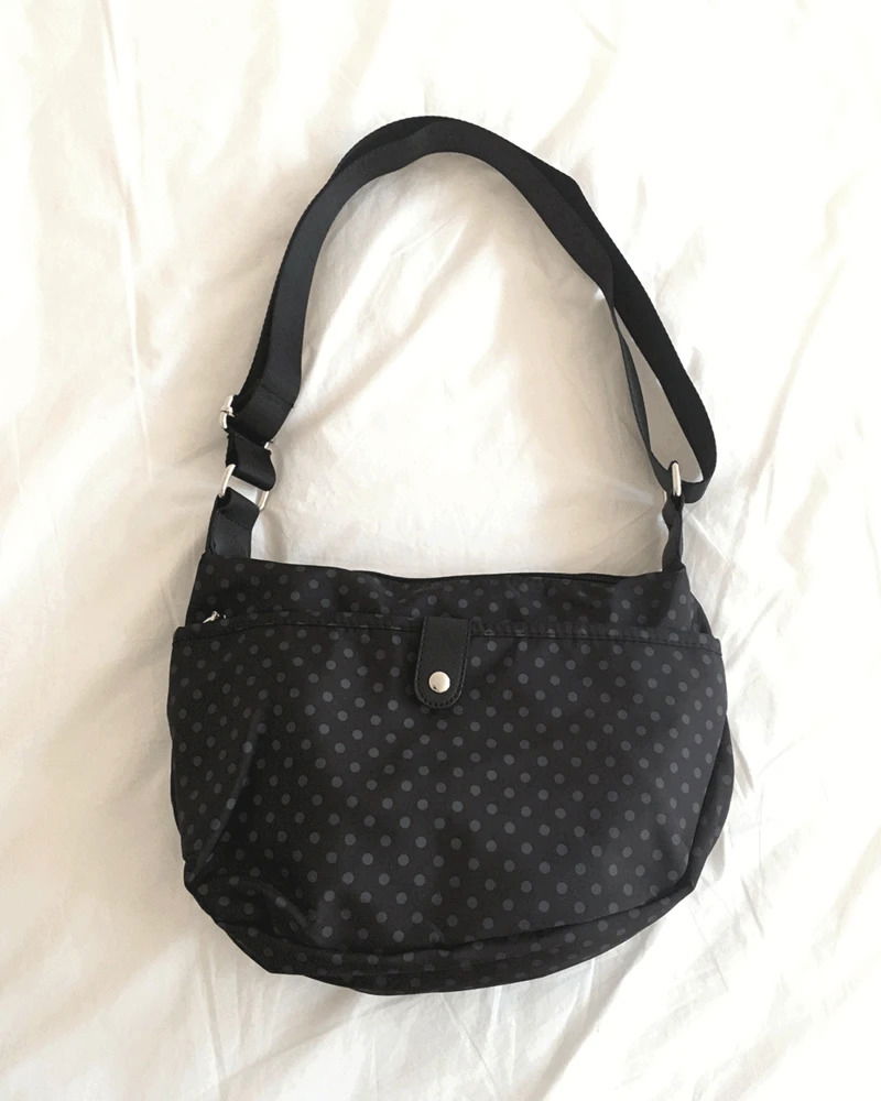 點點尼龍斜背肩背包