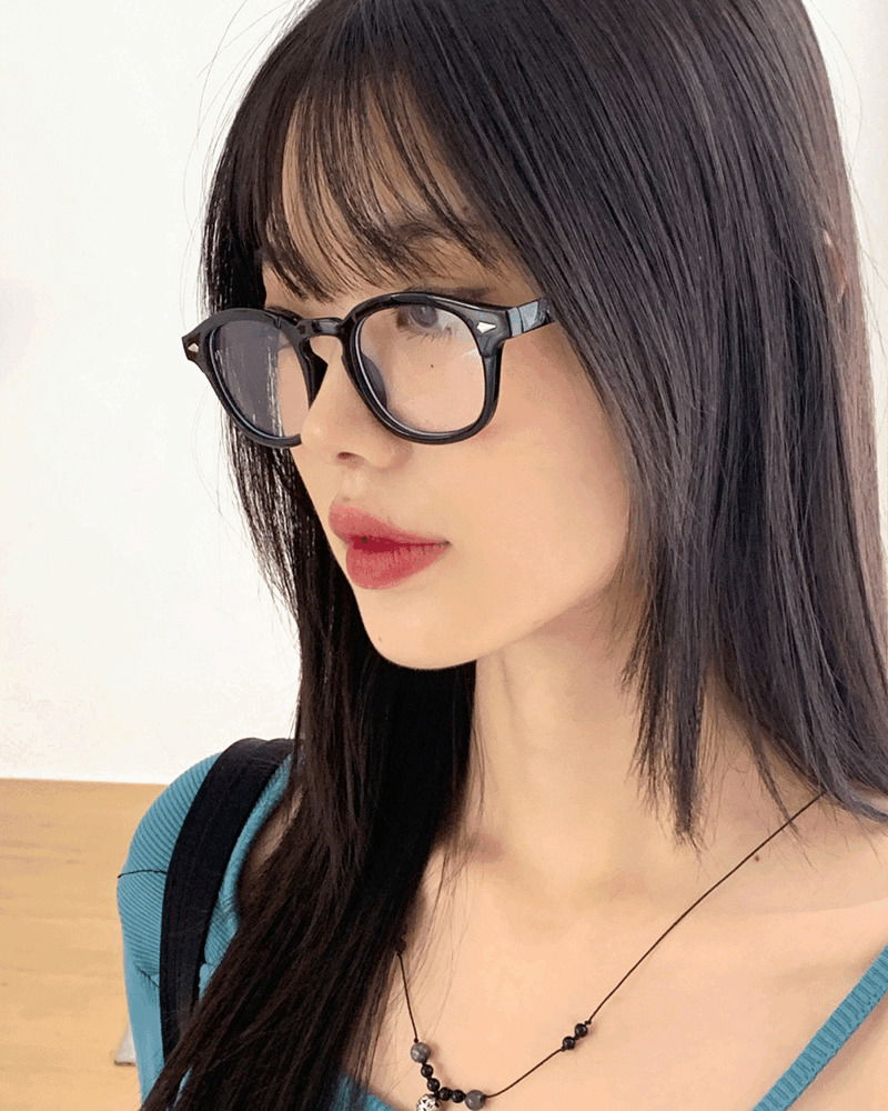 復古紋理鏡框墨鏡