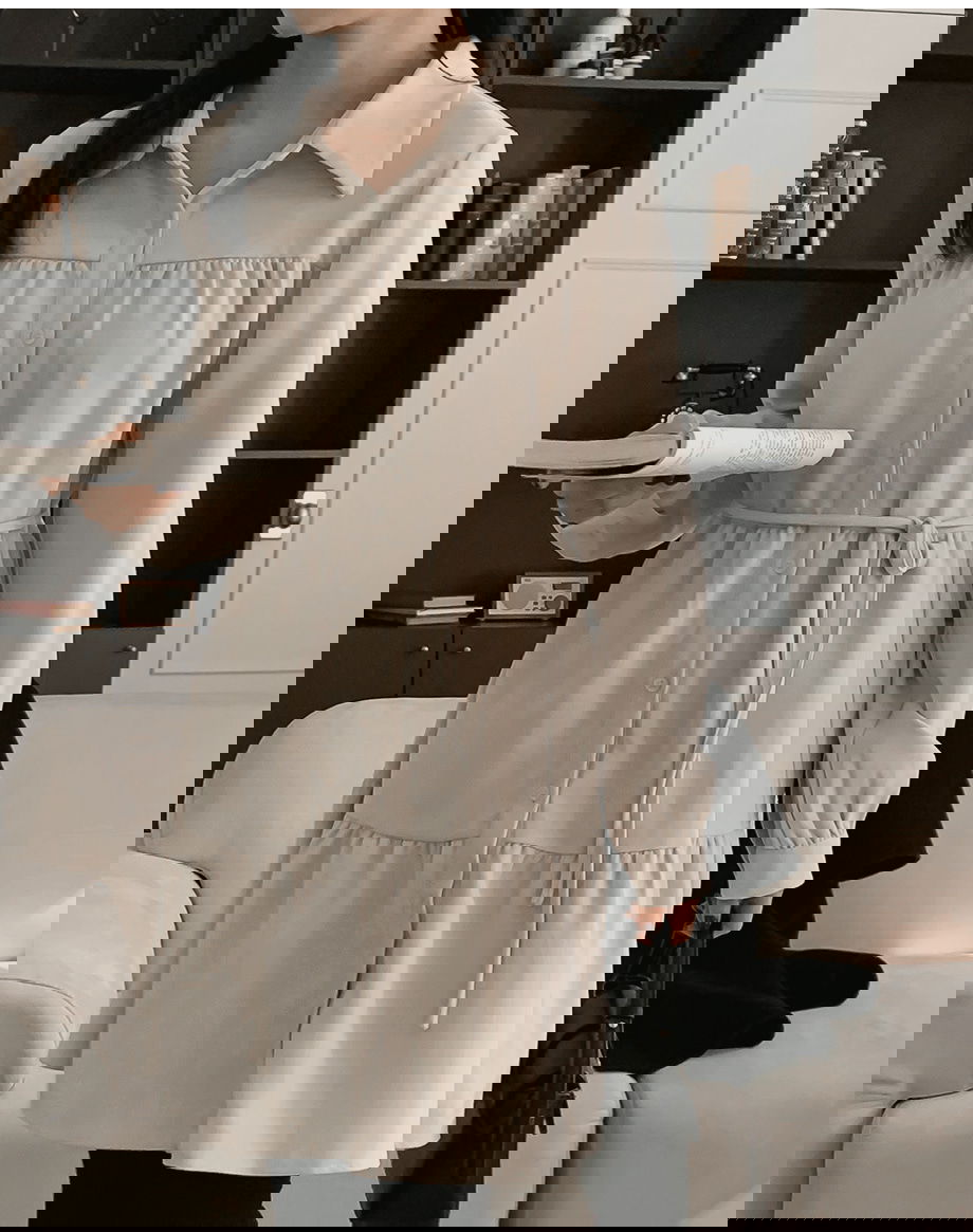 리리앤코 카퓨르벨 피치기모 스트랩 카라넥 캉캉 원피스