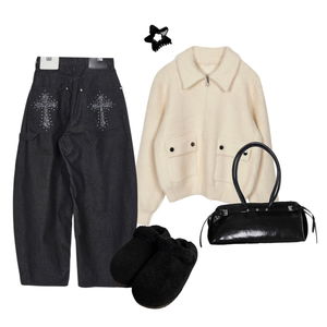 ジップアップ,秋コーデ,Background,セット 코디