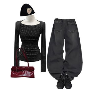 秋コーデ,長袖tシャツ,Background 코디