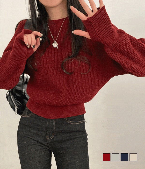 ルミウォーマーナグランシボリラウンドニット