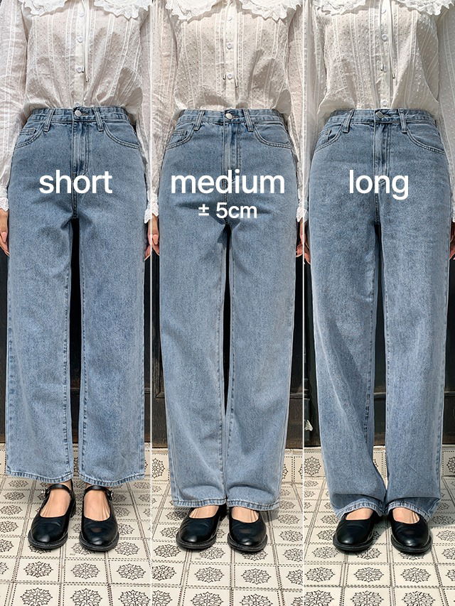 S-2XL 3版型直筒寬鬆休閒牛仔長褲