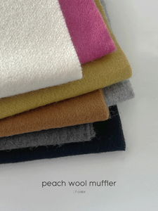 Peach wool muffler