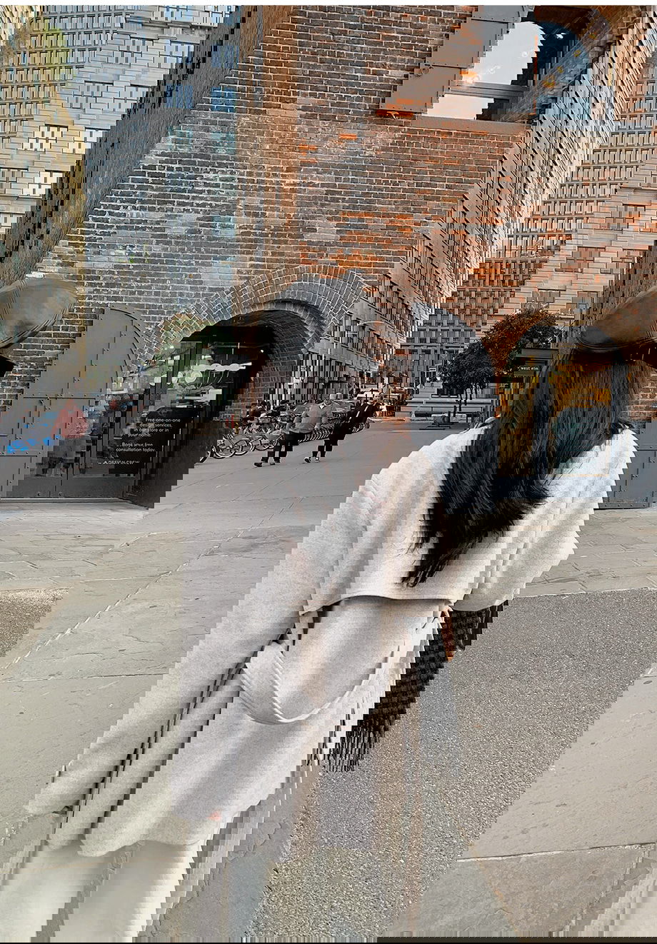 리리앤코 하로픈 플랩 카라넥 벨트 하프 코트