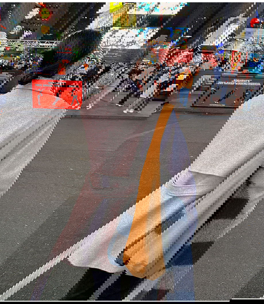 리리앤코 하로픈 플랩 카라넥 벨트 하프 코트