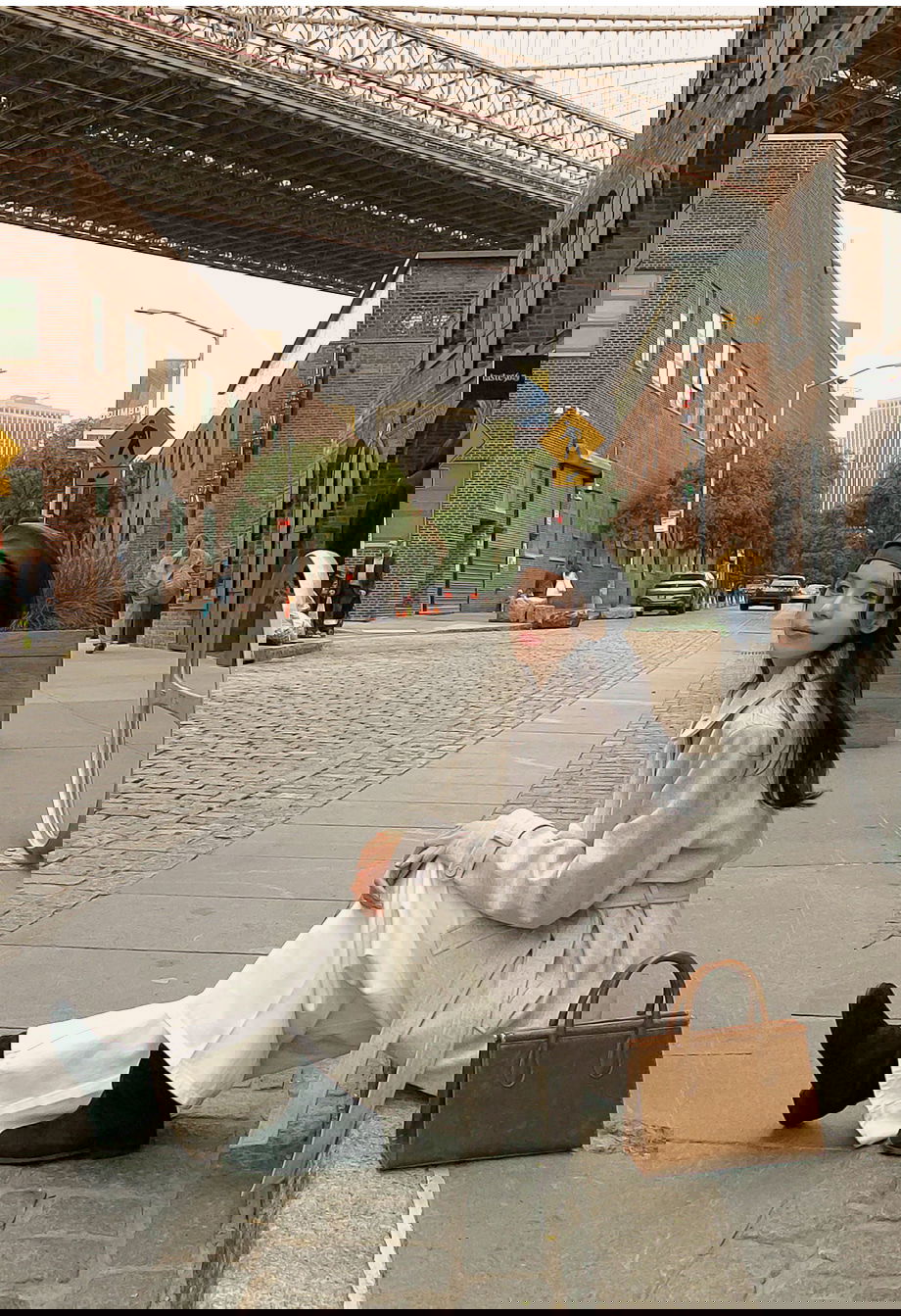 리리앤코 하로픈 플랩 카라넥 벨트 하프 코트