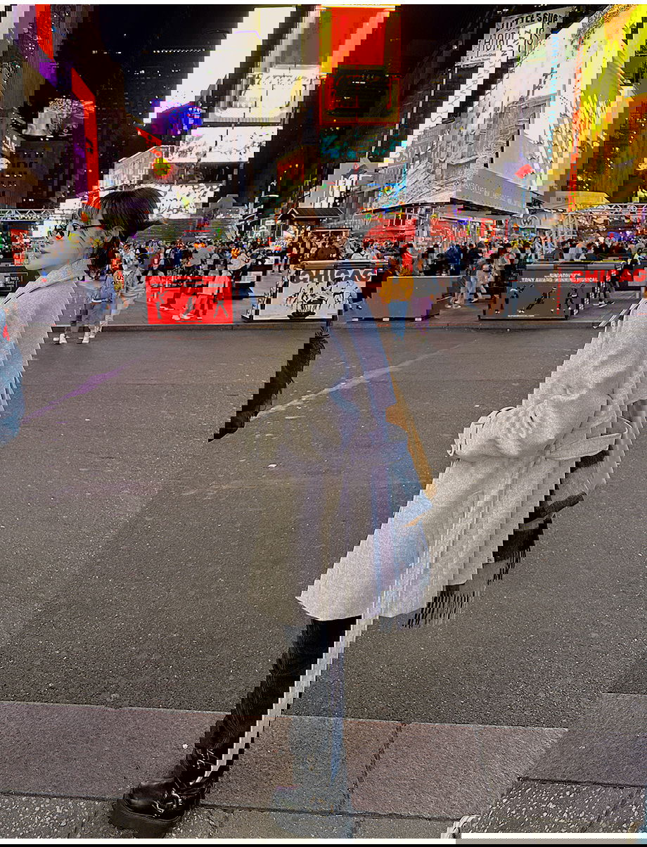 리리앤코 하로픈 플랩 카라넥 벨트 하프 코트