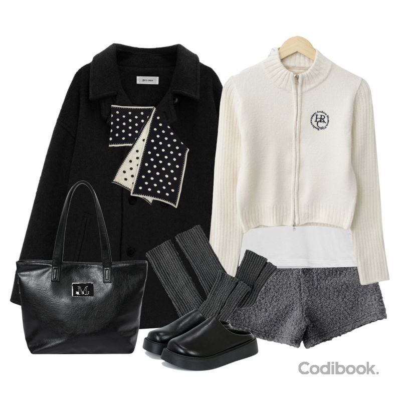 MUCENT RIENNE SIDE ZIPPER LEATHER SHOULDER BAG UNISEX (2COLOR) 리엔느 사이드 지퍼 레더 숄더백 남녀공용 (2컬러),binary01 버디브 나시 폴라티셔츠,FloridaStudio 에브리데이 피사 플랫폼 라운드 블로퍼 ED2554등을 매치한 코디