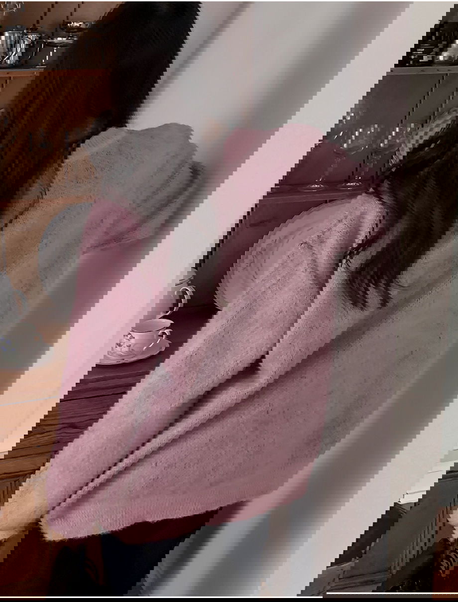 리리앤코 플로네브 브러쉬 플라워 루즈핏 니트