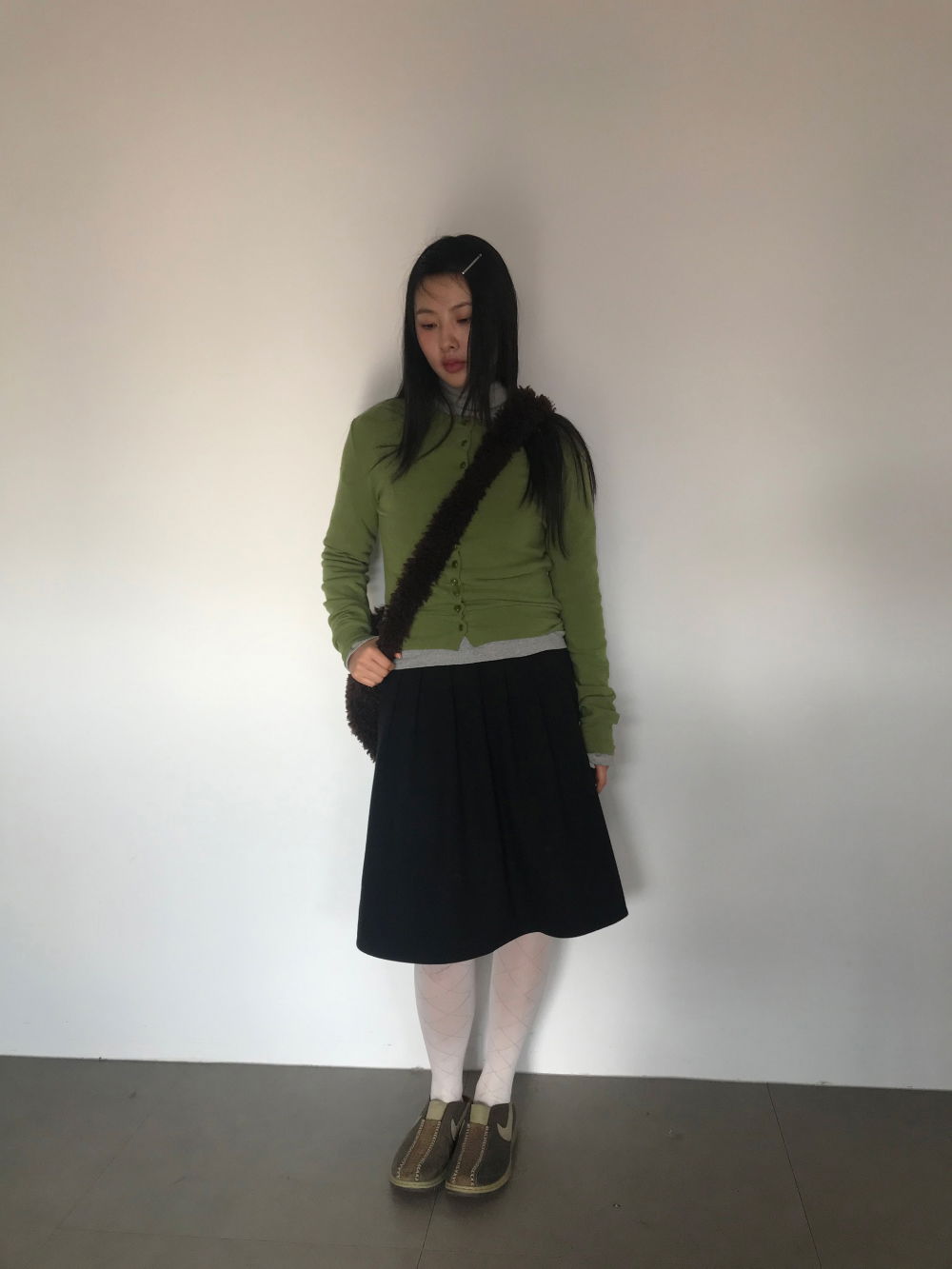 카디건 모델 착용 이미지-S1L24