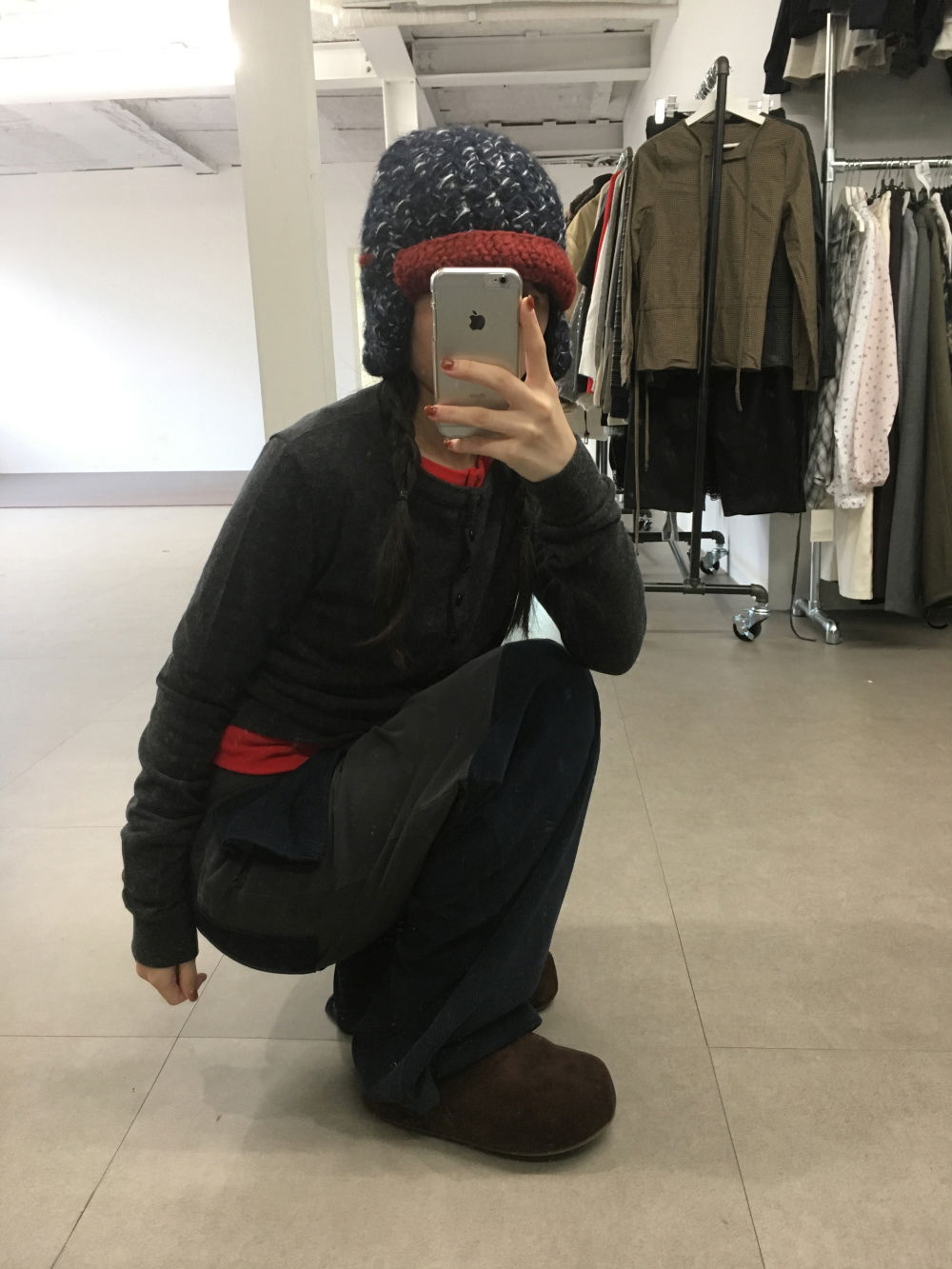 카디건 모델 착용 이미지-S1L38