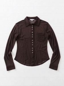 TINT SEE-THROUGH SNAP BUTTON SHIRTS