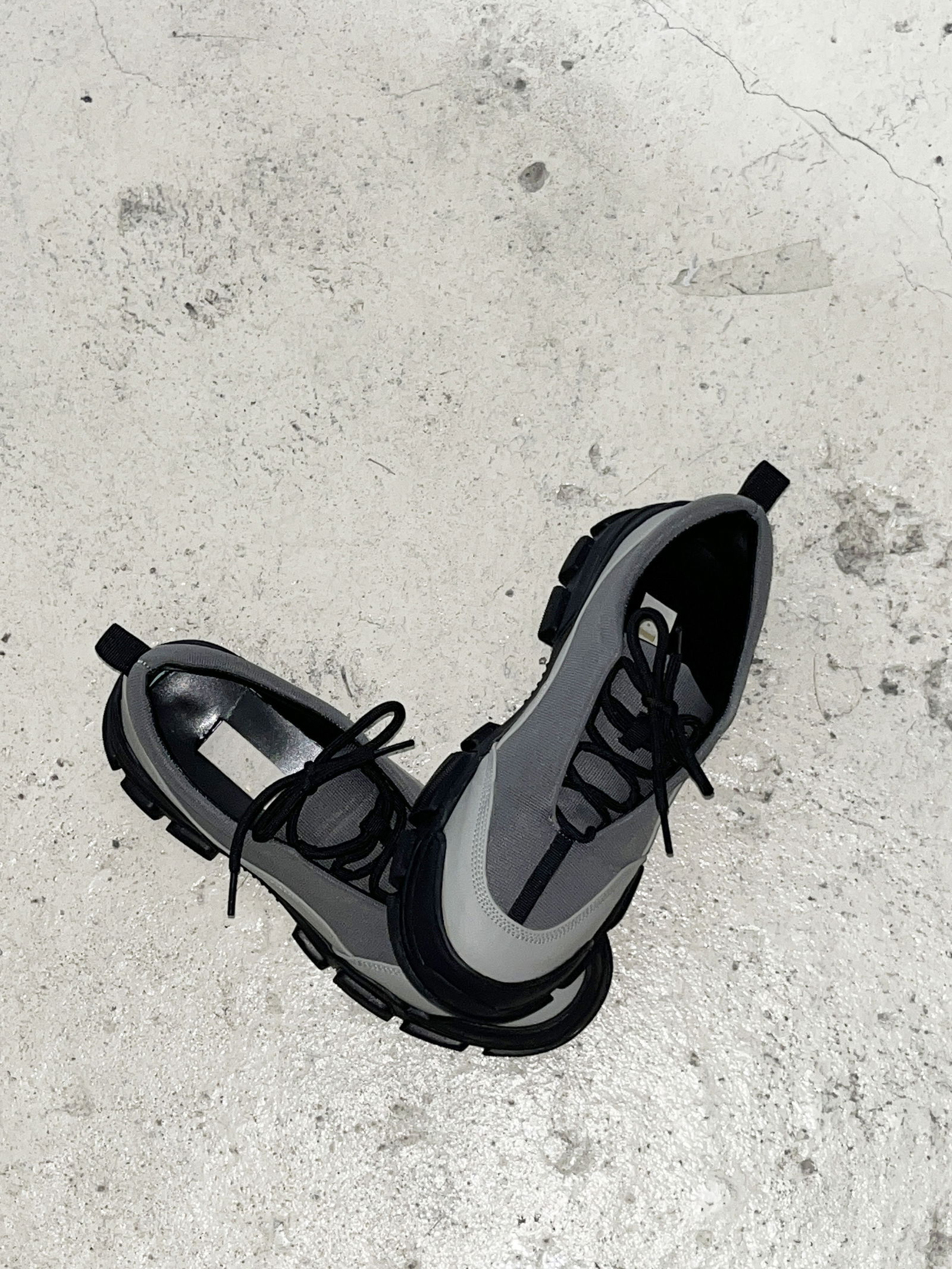 Color block platform sneakers