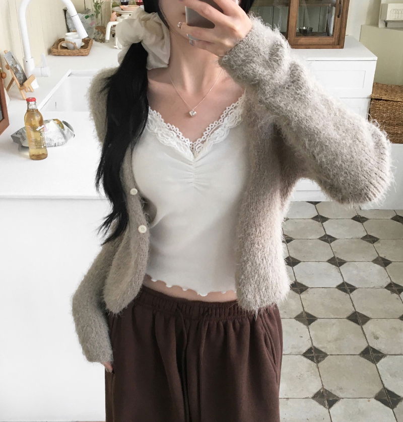 민소매 모델 착용 이미지-S1L56