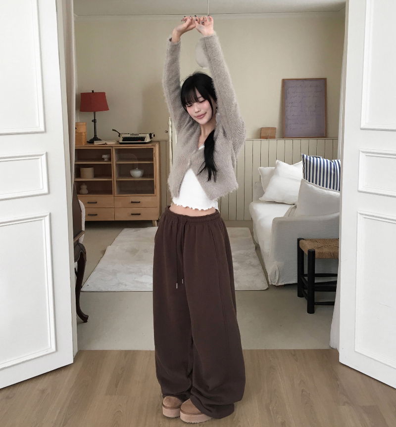 민소매 모델 착용 이미지-S1L53