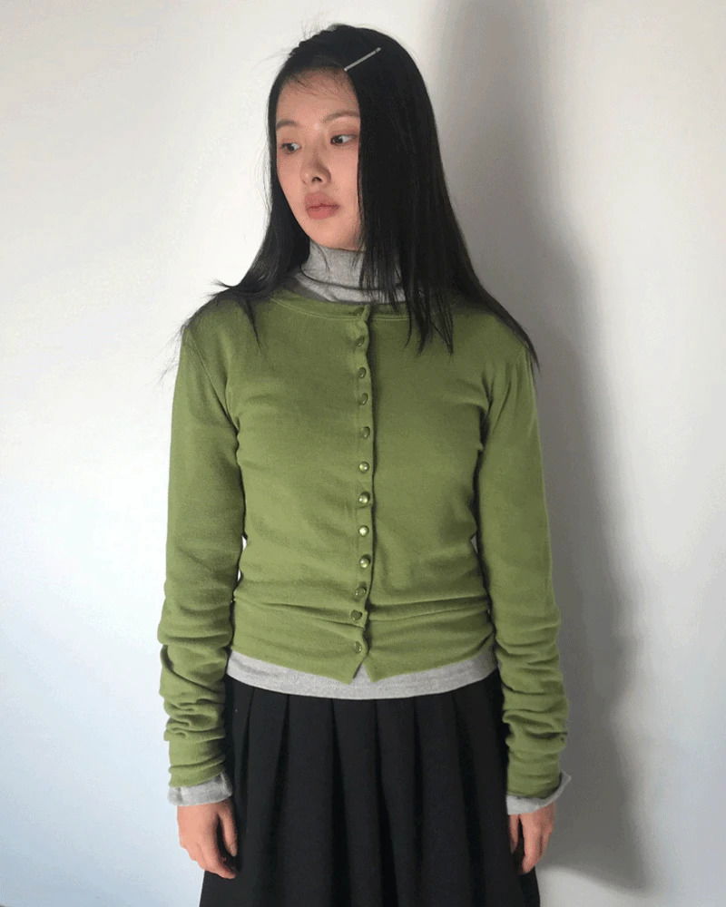 르 앙고라 크루넥 가디건 (6color)