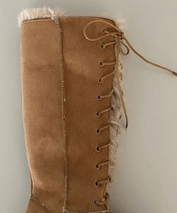 Estelle chunky heel Shearling ugg ugg long boots 1 color Sapporo look