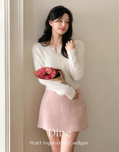 Diner Pearl Angora Knitwear Cardigan