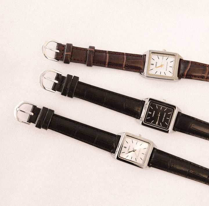 카시오 스퀘어 레더 워치