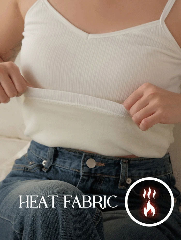 ミンクスリーブレスストラップナシ防寒保温発熱内の