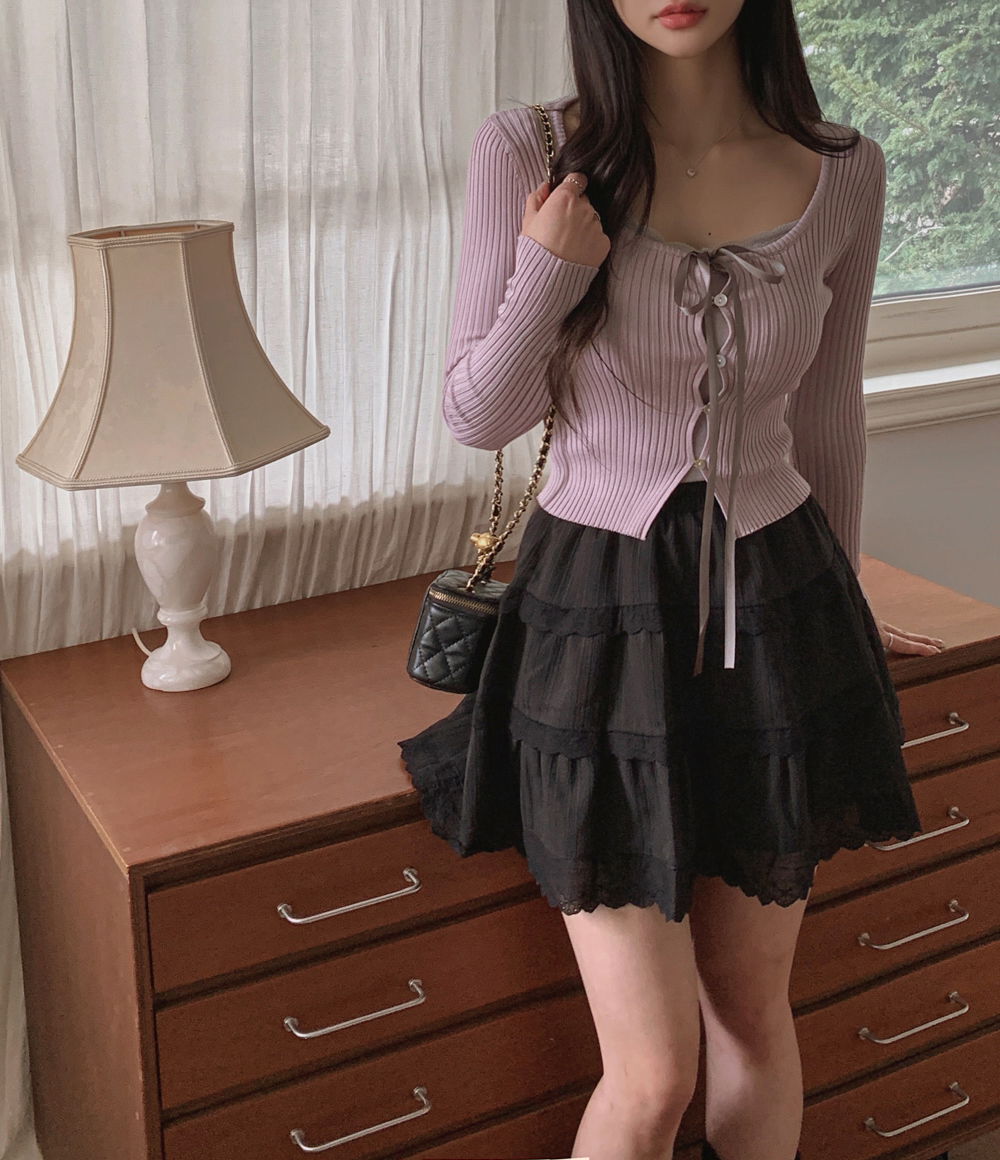 카디건 모델 착용 이미지-S1L73