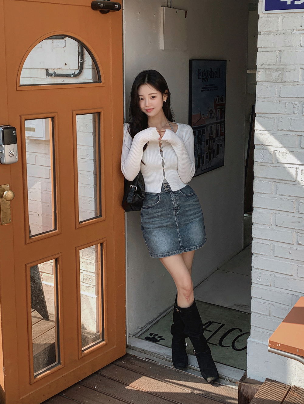 카디건 모델 착용 이미지-S1L87