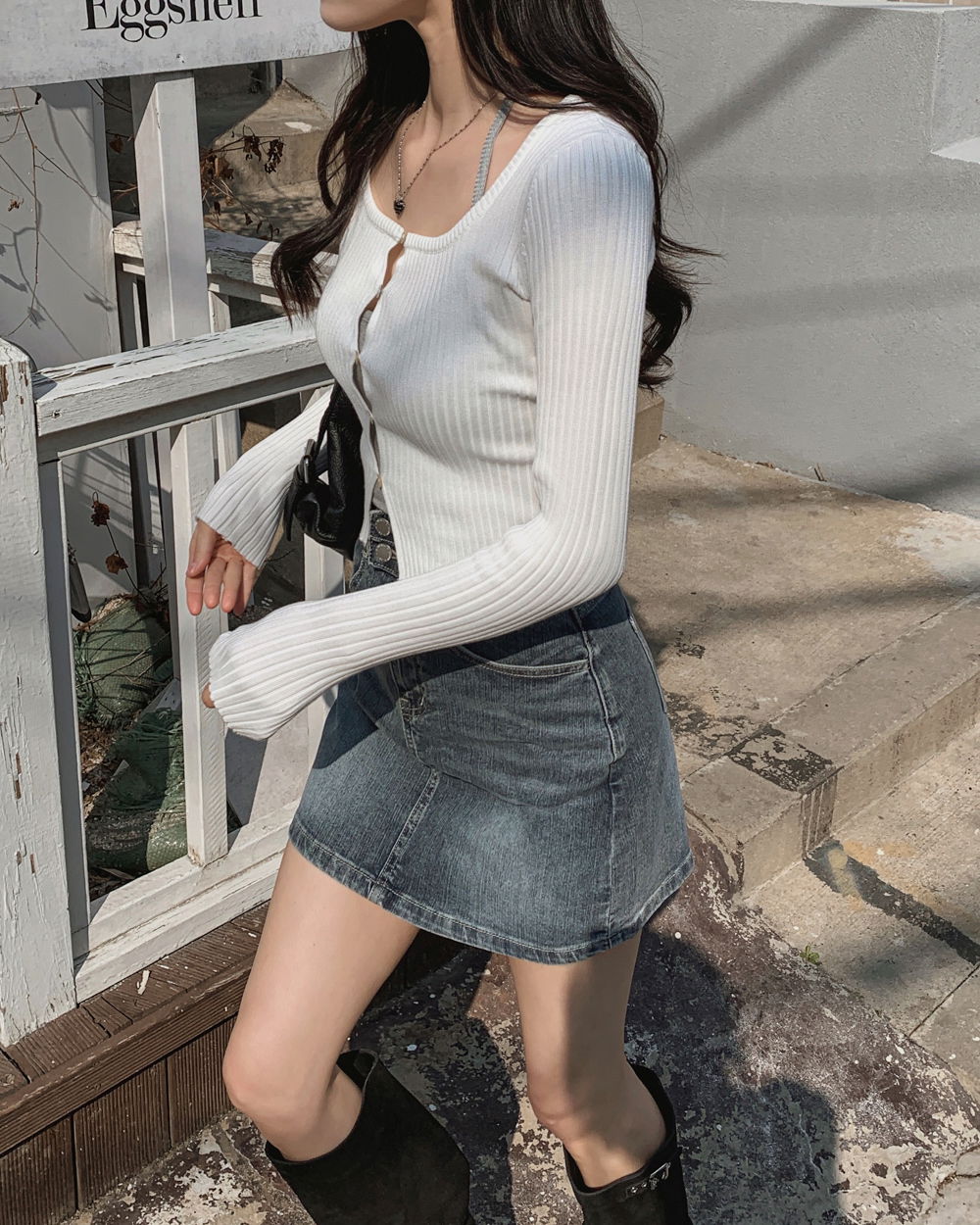 카디건 모델 착용 이미지-S1L99