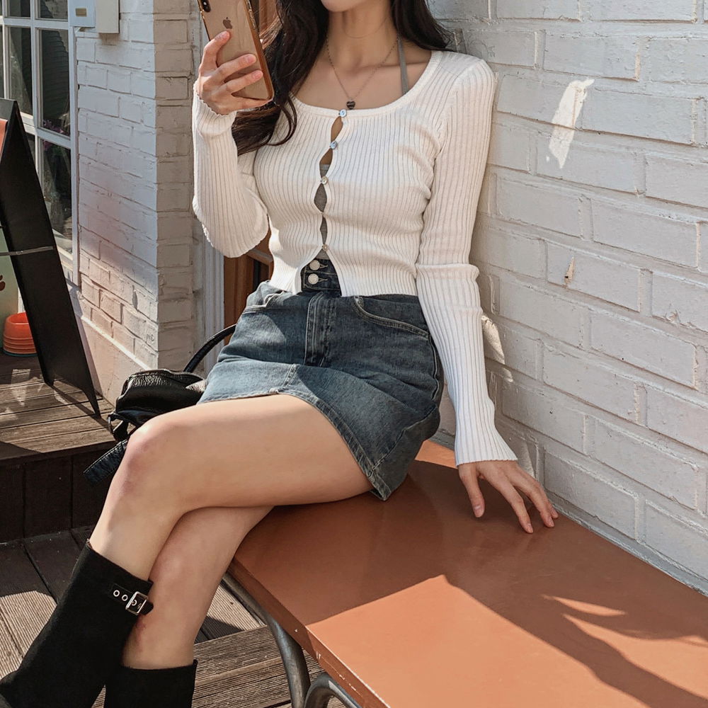 카디건 모델 착용 이미지-S1L106