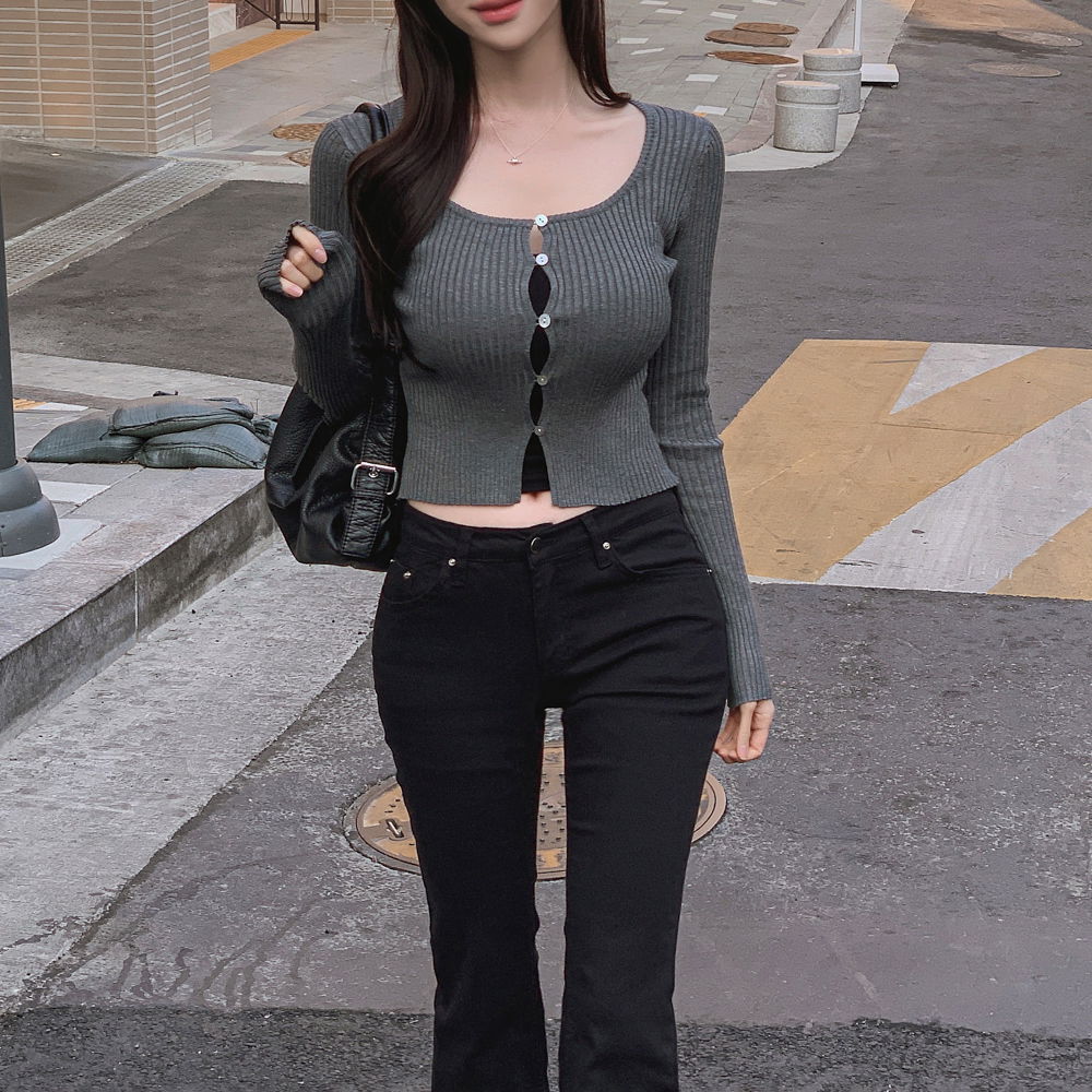 카디건 모델 착용 이미지-S1L27