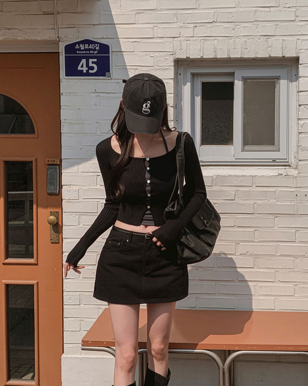 카디건 모델 착용 이미지-S1L53