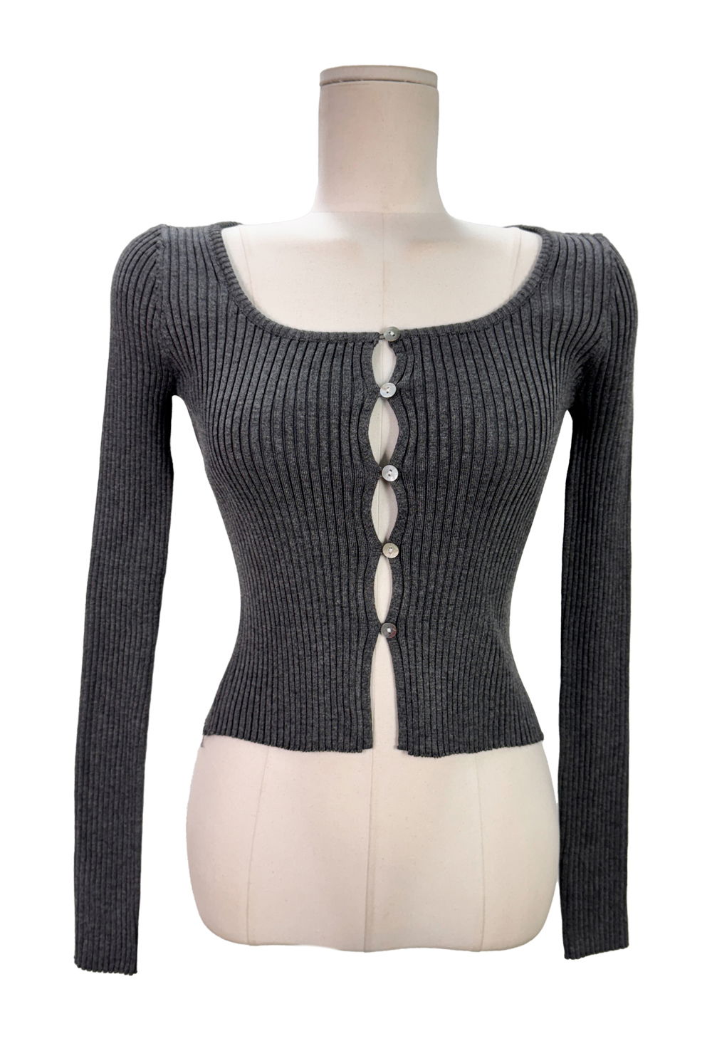 카디건 그레이 색상 이미지-S1L109