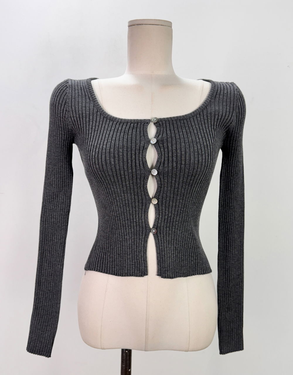 카디건 그레이 색상 이미지-S1L125