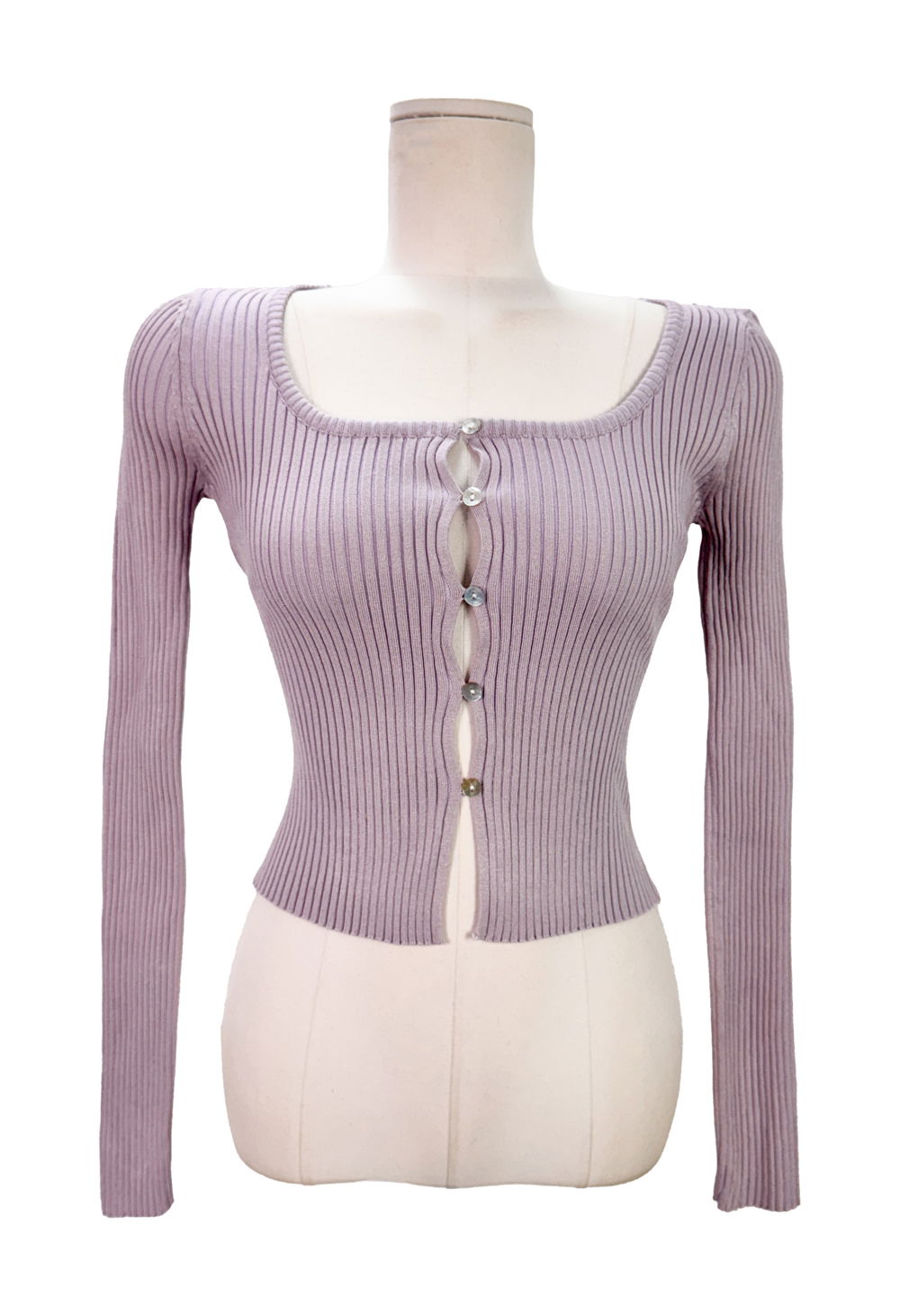 카디건 크림 색상 이미지-S1L111