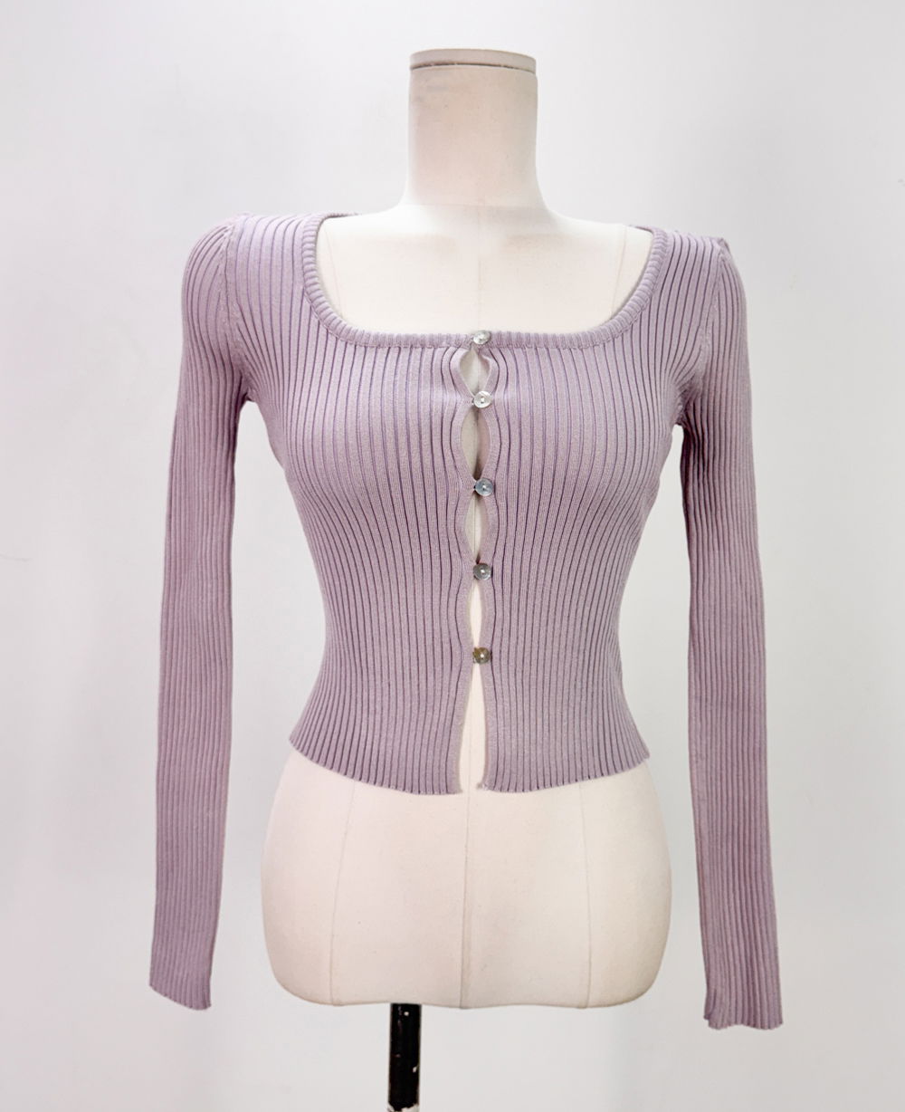 카디건 크림 색상 이미지-S1L119