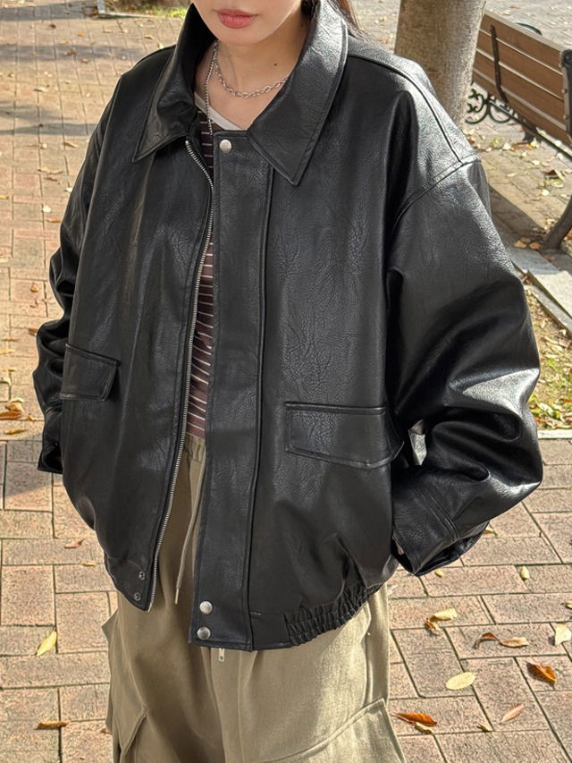 大尺碼55-99 男女通用羊毛絨毛皮革翻領外套